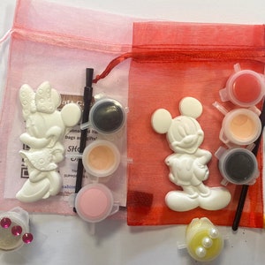 Mouse Mouse Magnet Craft Kit-Unique Party Bag-Paint Set-Party Favour-Childrens Party Craft