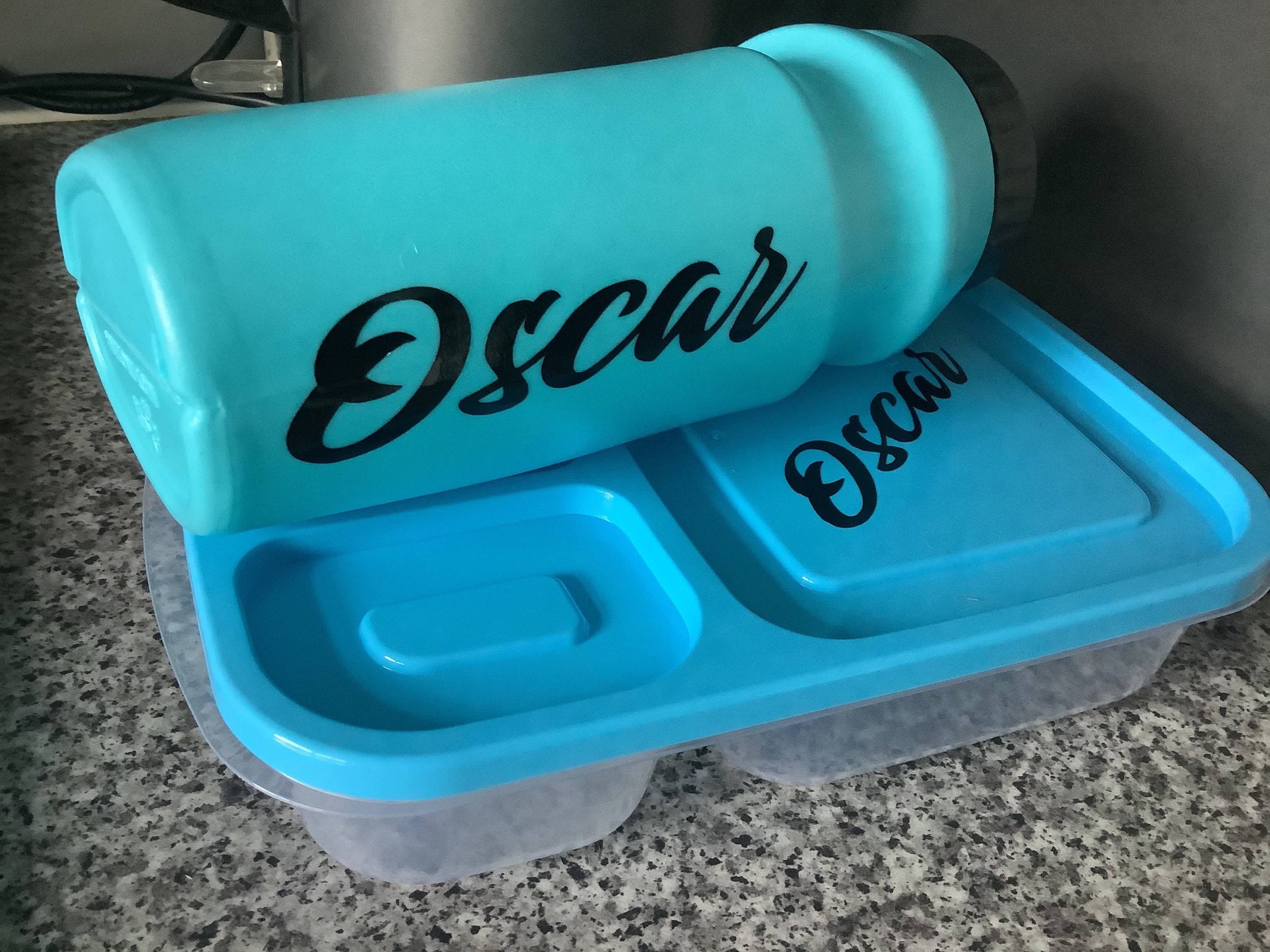 personalised packed lunch box