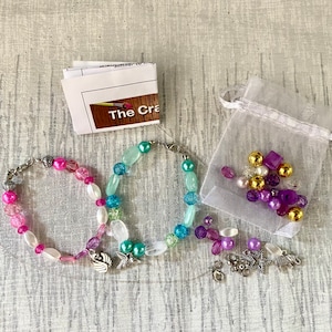 Bracelet Making Kit-Jewellery Making-Craft Kit for Adult & Children-Craft Party-Pamper Party Bag Favours-Hen Party Activity-Jewellery Box