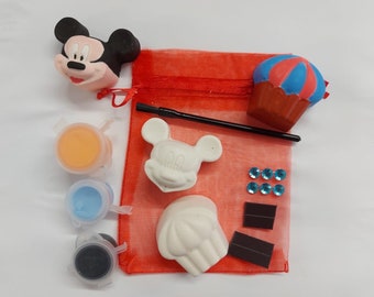 Mouse Mouse Magnet Craft Kit-Unique Party Bag-Paint Set-Party Favour-Childrens Party Craft