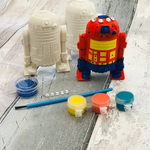 Robot Craft Kits Painting Kit Childrens Craft Activity-Party Bag Favours / Fillers Boys Party Bag Filler Painting set image 1