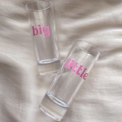 Big Little Shot Glass / Sorority Gifts / Big Little Gift / Etsy