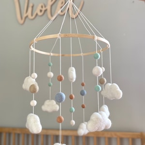 Dreamy Cloud Baby Mobile, Gender Neutral, Nursery, Baby Shower Gift