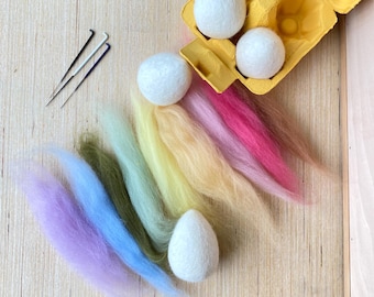 DIY Needle Felting Easter Egg Kit