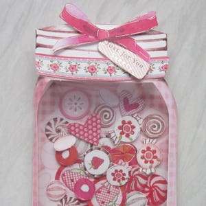 3D Sweet jar card.