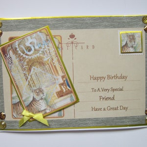 Happy Birthday. ….  Bombay themed card.