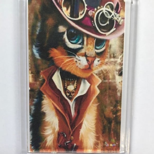 Cat in Top Hat Etsy UK