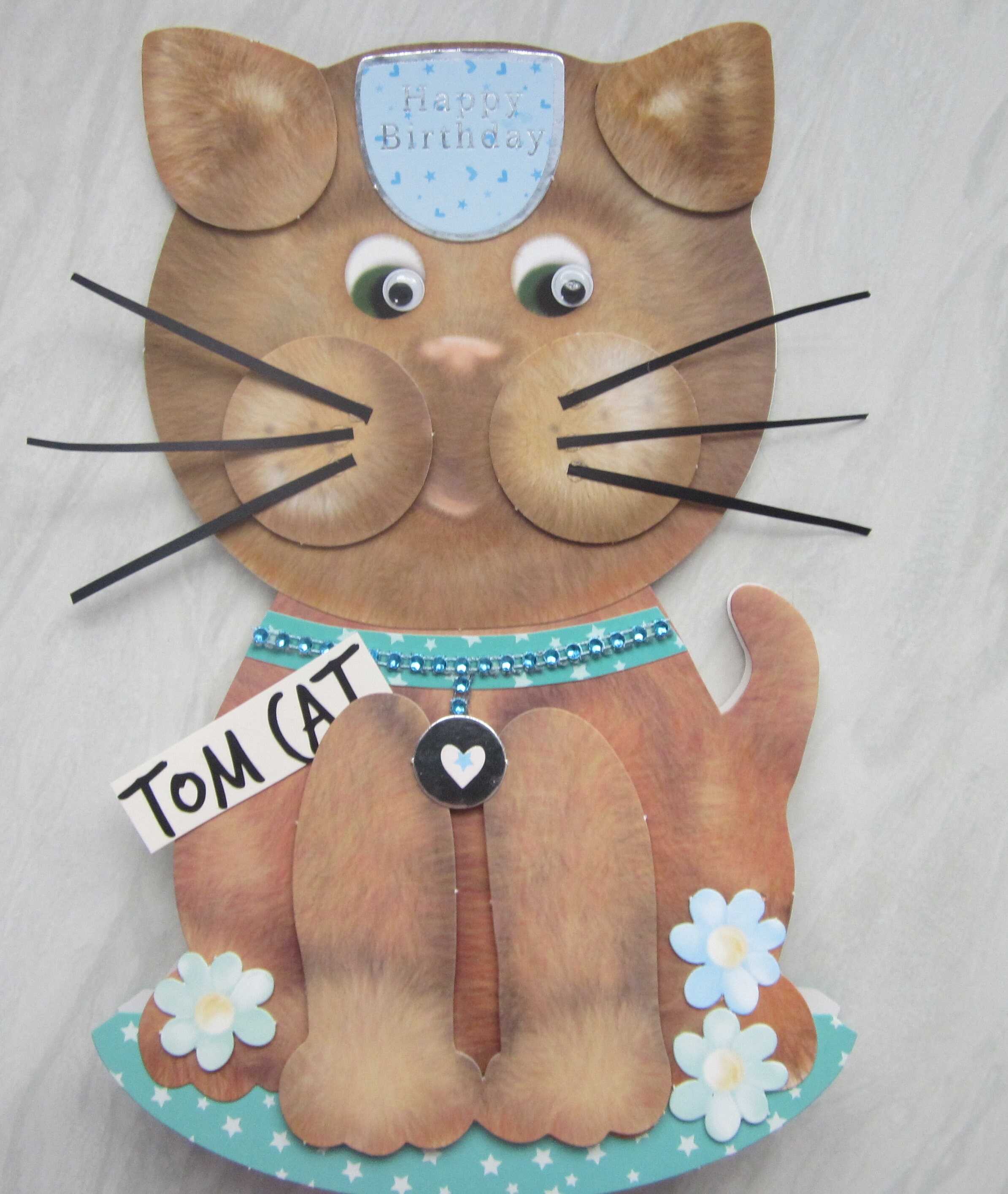 Large Wobbler tom Cat. Happy Birthday - Etsy