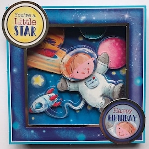Eres una pequeña estrella. Feliz cumpleaños.