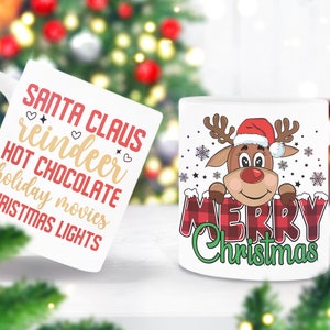 Personalised christmas mug | Stocking filler christmas gift | Christmas eve box | Personalised hot chocolate mug | Secret santa work gift