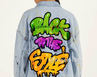 Graffiti Jeans Etsy