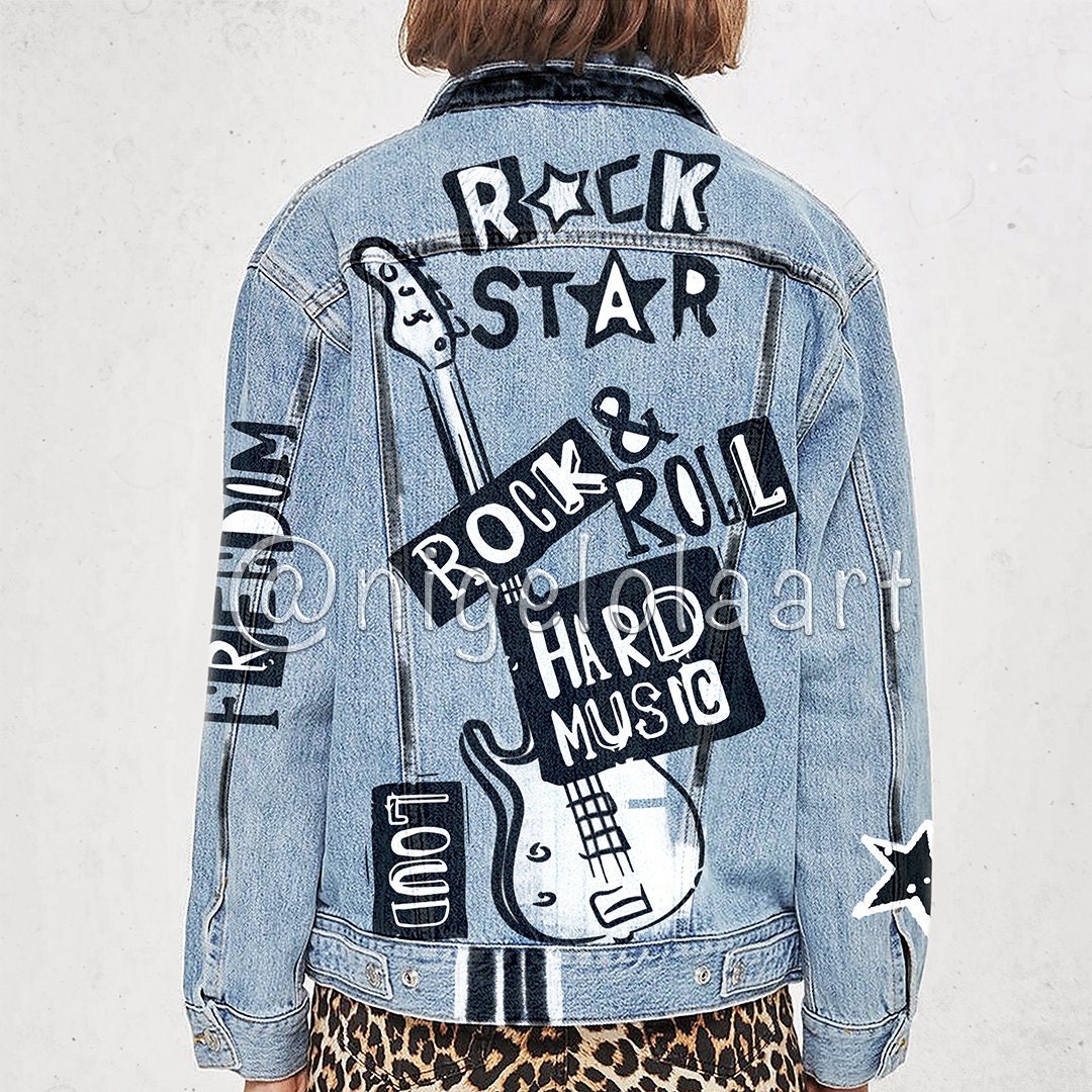 star blue jean jacket