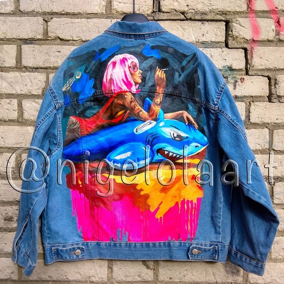 painted denim