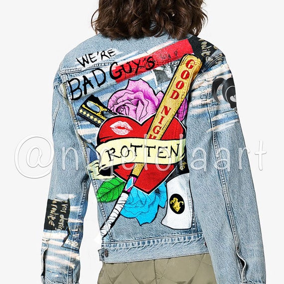 harley quinn denim jacket