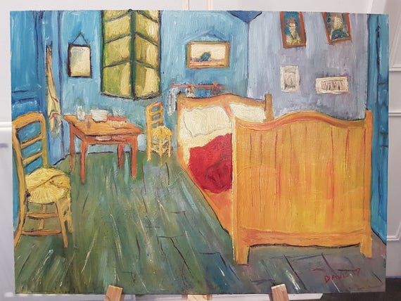 Replica Van Gogh Bedroom At Arles By John Davis