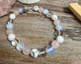 Compassion Crystal Bracelet for Self Love Comfort and Emotional Clarity