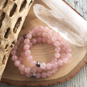 Rose Quartz Bracelet love self Love compassion soothing heart