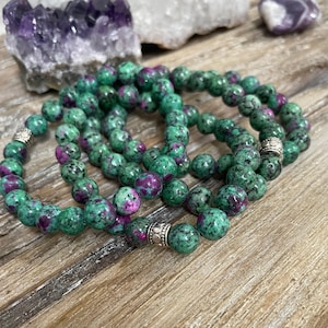 Ruby in Zoisite Bracelet for Self-Esteem, Heart Healing & Motivation
