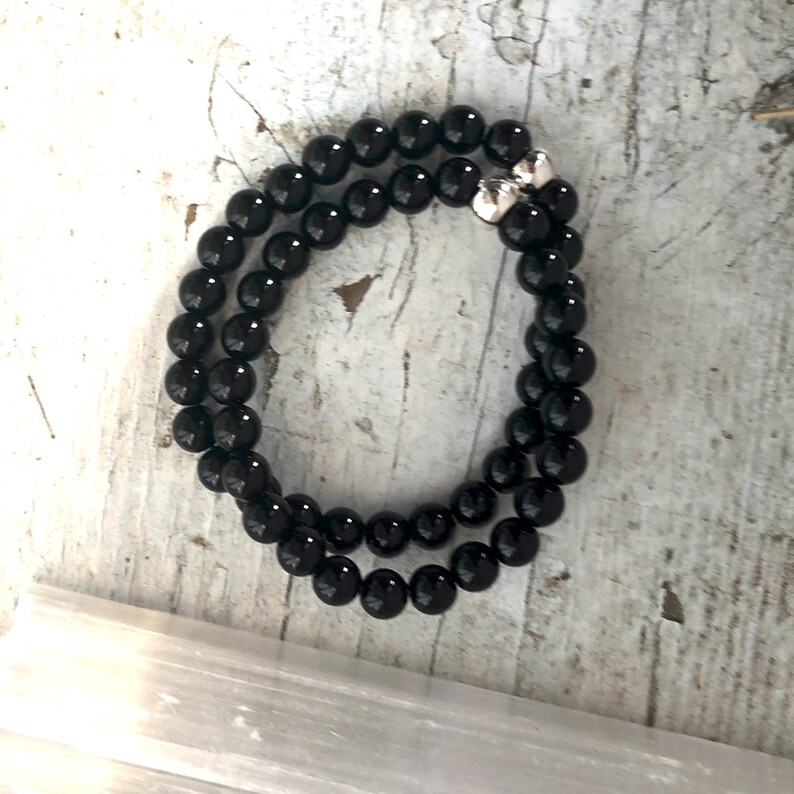 Black Jasper Bracelet Healing Black Jasper Crystal Stackable - Etsy