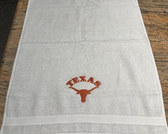 Longhorn bathroom hand towel