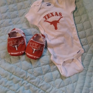 Texas Longhorns onesie and shoes