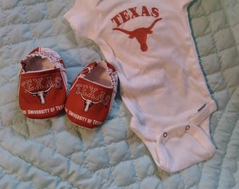 Texas Longhorns onesie and shoes