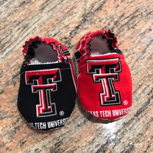 Texas Tech baby shoes size 0-6 months