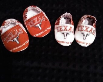 Longhorns baby shoes size 0-6 months