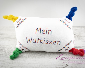 Wutkissen | Mein Wutkissen Weiß/Bunt