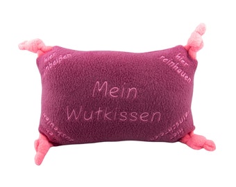 Mein Wutkissen Pink - Neonpink für Kinder und Erwachsene zum anschreien, reinbeißen, ausheulen und reinhauen