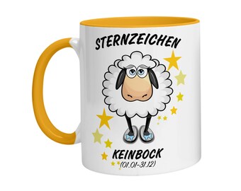 Tasse mit Spruch Sternzeichen Keinbock - Kaffeetasse Statement Becher Geschenk