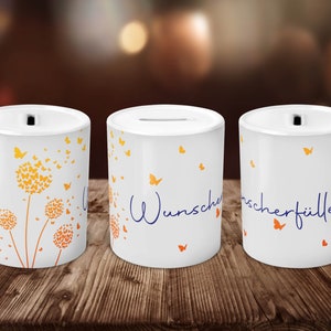 Spardose Urlaubskasse | Wunscherfüller | Geburtstagsgeschenk | Geldgeschenk | Urlaub | Hochzeit | Sparschwein | Sparbüchse