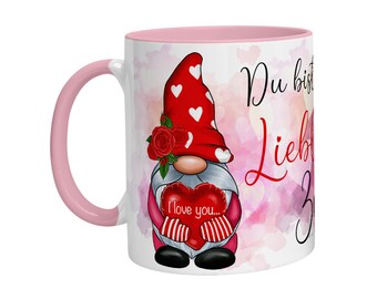 Tasse mit Spruch Lieblings Gnome - Kaffeetasse Ich Liebe Dich Geschenk