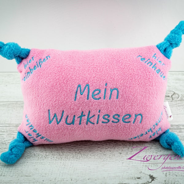 Wutkissen | Mein Wutkissen Rosa/Türkis