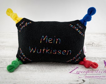 Wutkissen | Mein Wutkissen Schwarz/Bunt