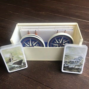 Vintage Safmarin Bridge Kartenspiel Set Booting Life