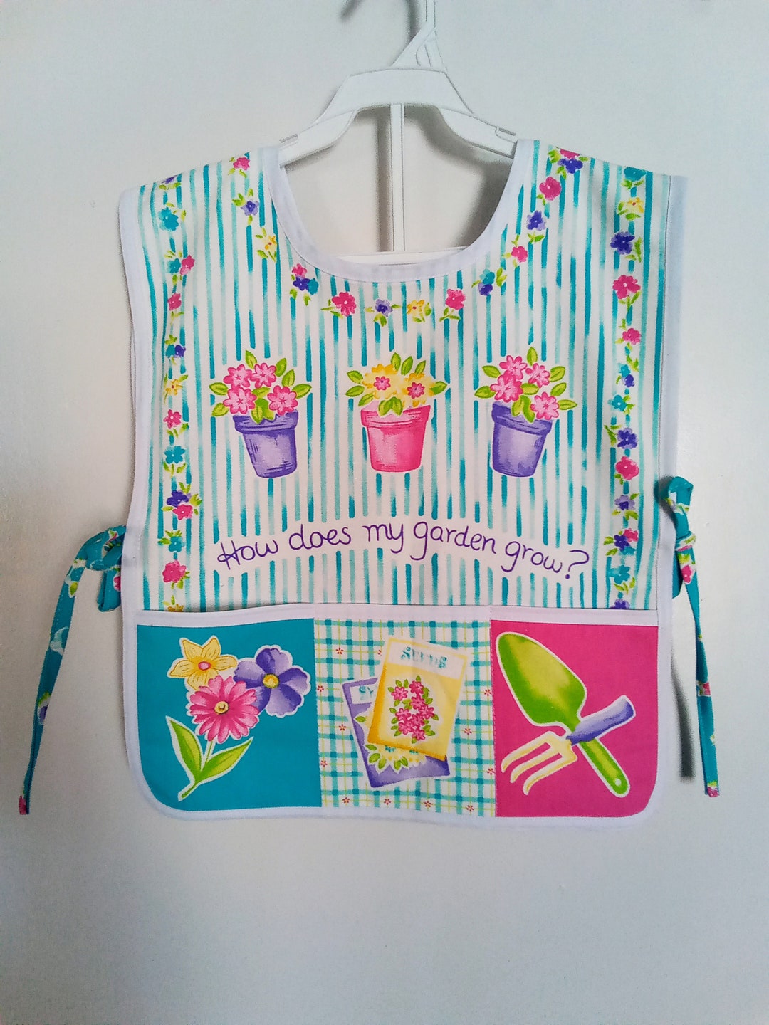 Children's Smock Apron Gardening Apron Kitchen Apron Etsy