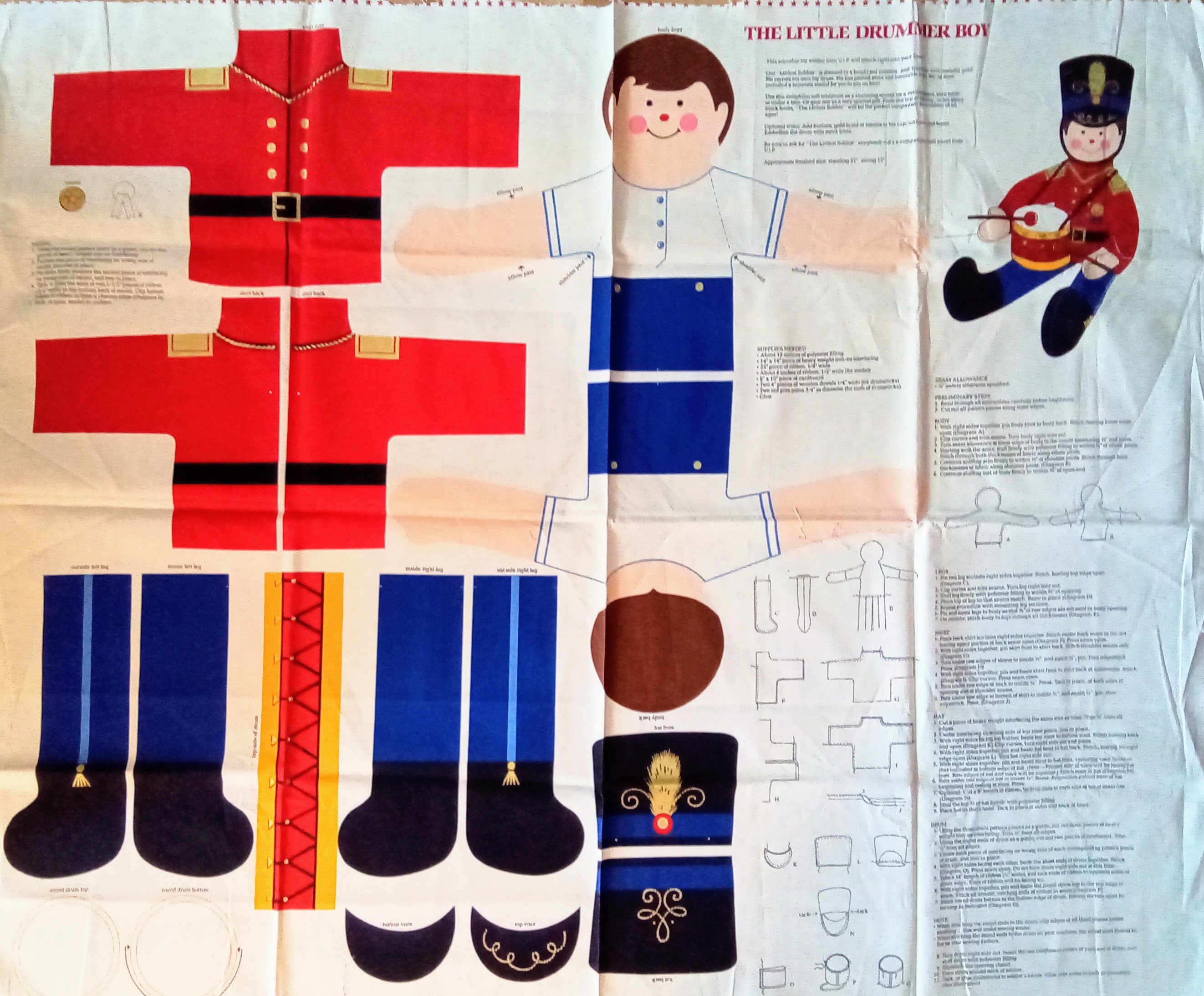 The Little Drummer Boy Fabric Panel Christmas Decor Soft Etsy