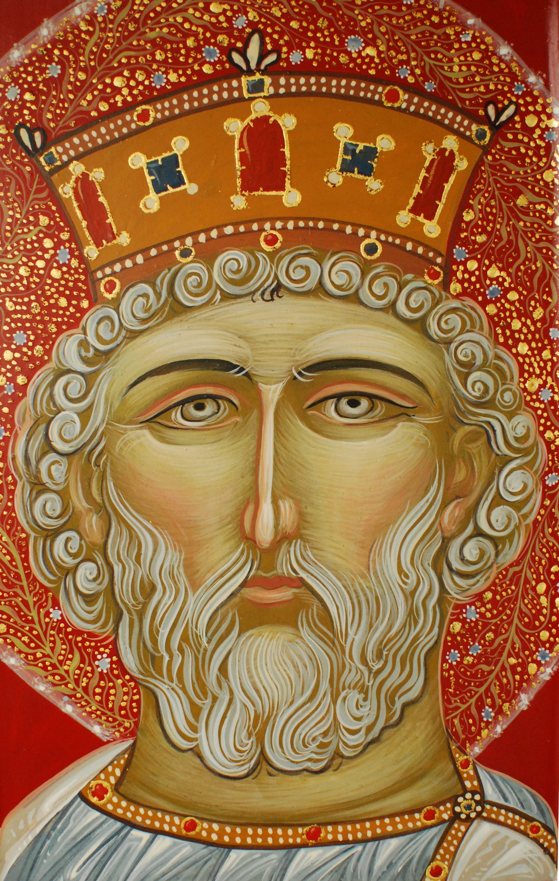 Prophet David Orthodox Icon King David Hand Painted Icon | Etsy