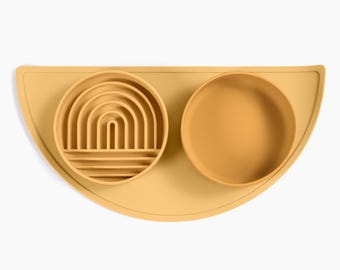 Silicone Pet Feeding Set: Slow Feeder Bowl & Non-Slip Mat