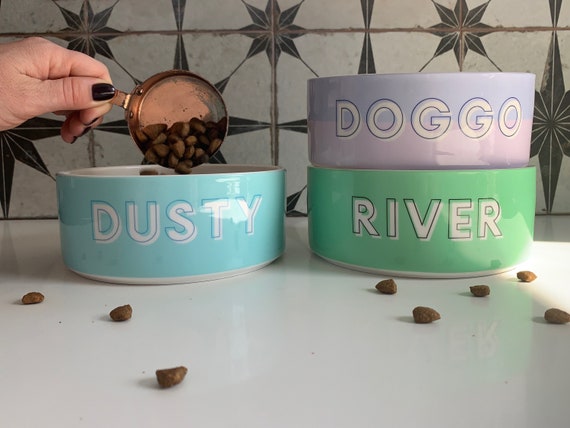 Custom dog food bowls discount