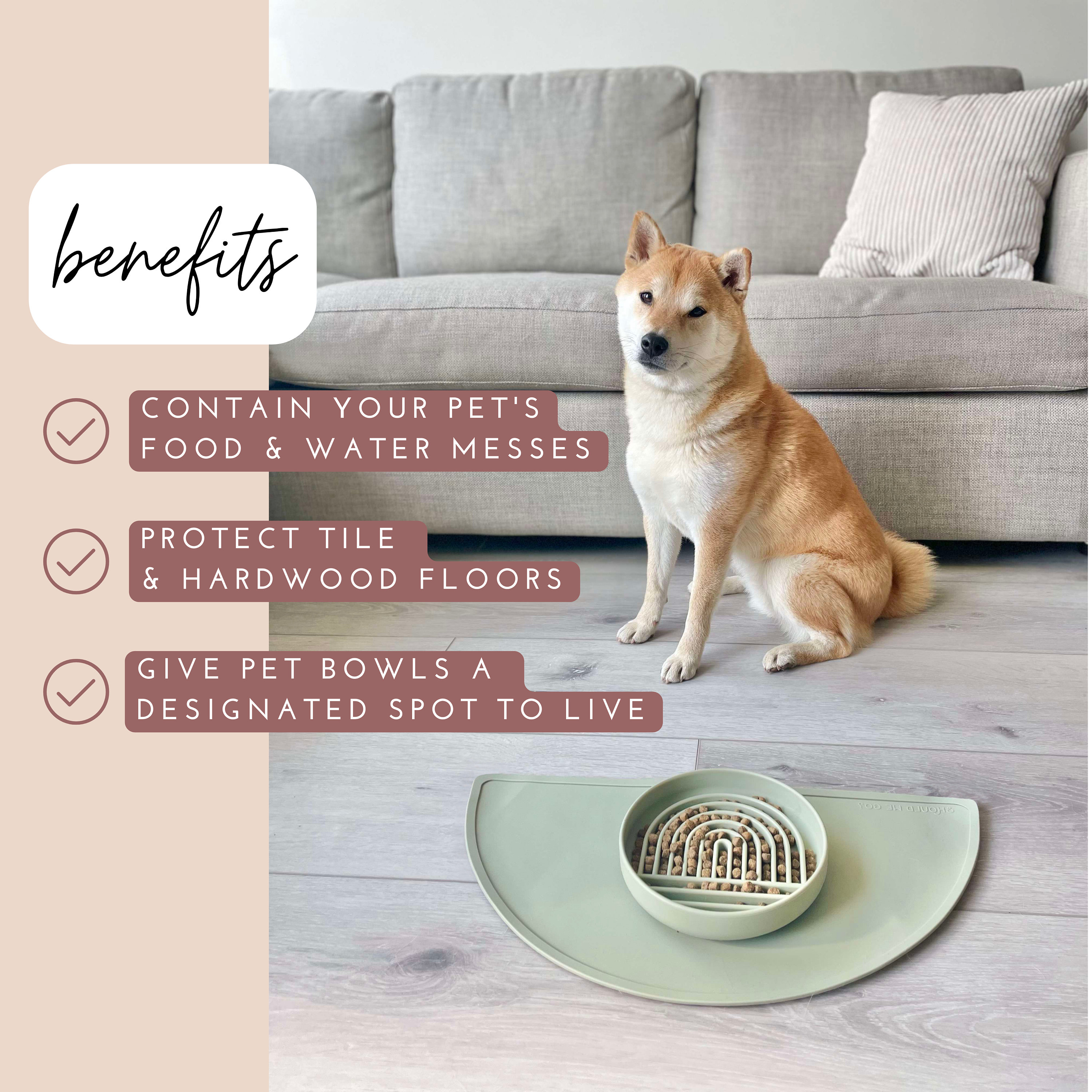 Silicone Pet Food Mat Waterproof Raised Edges to Prevent Spills. Easy to clean Flexible Tray to Go Under Dog Food and Water Dishes. Etsy Canada