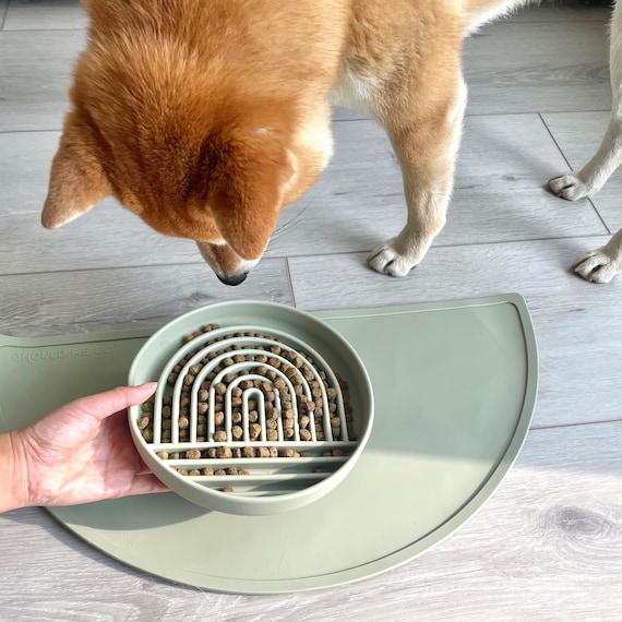 Dog Bowls Jute Placemat Large Pet Food Mat Dog Lover Gift Dog