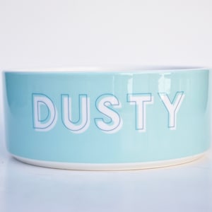 Custom Dog Bowl for Medium Dogs: Heavy Ceramic, Personalized Bowl