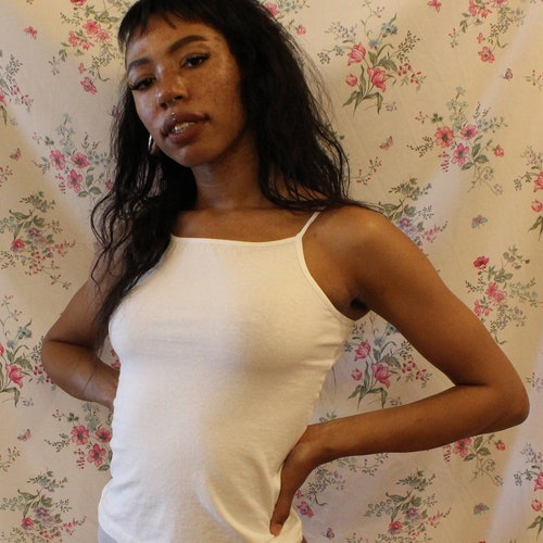 Organic-cotton/hemp Cami Tank Top Natural Undyed White - Etsy