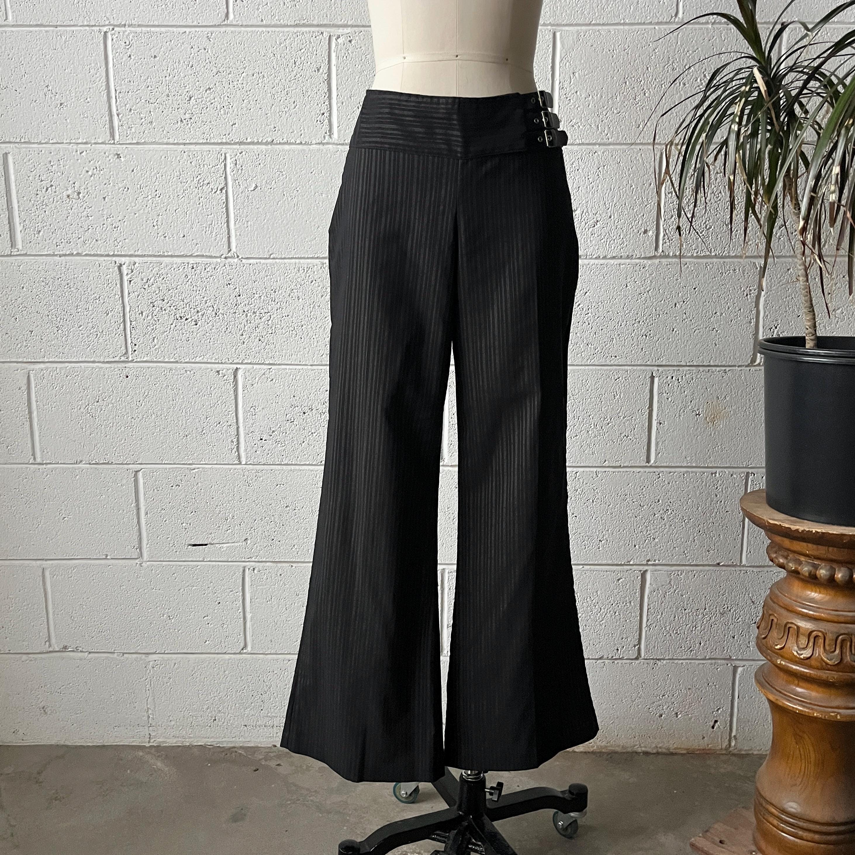 パンツ archive black wide flare slacks sullen wide flare straight slacks black archive（PANTS – SULLEN TOKYO）