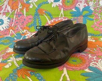 60s Vintage Military Dress Craddock-terry Black Leather