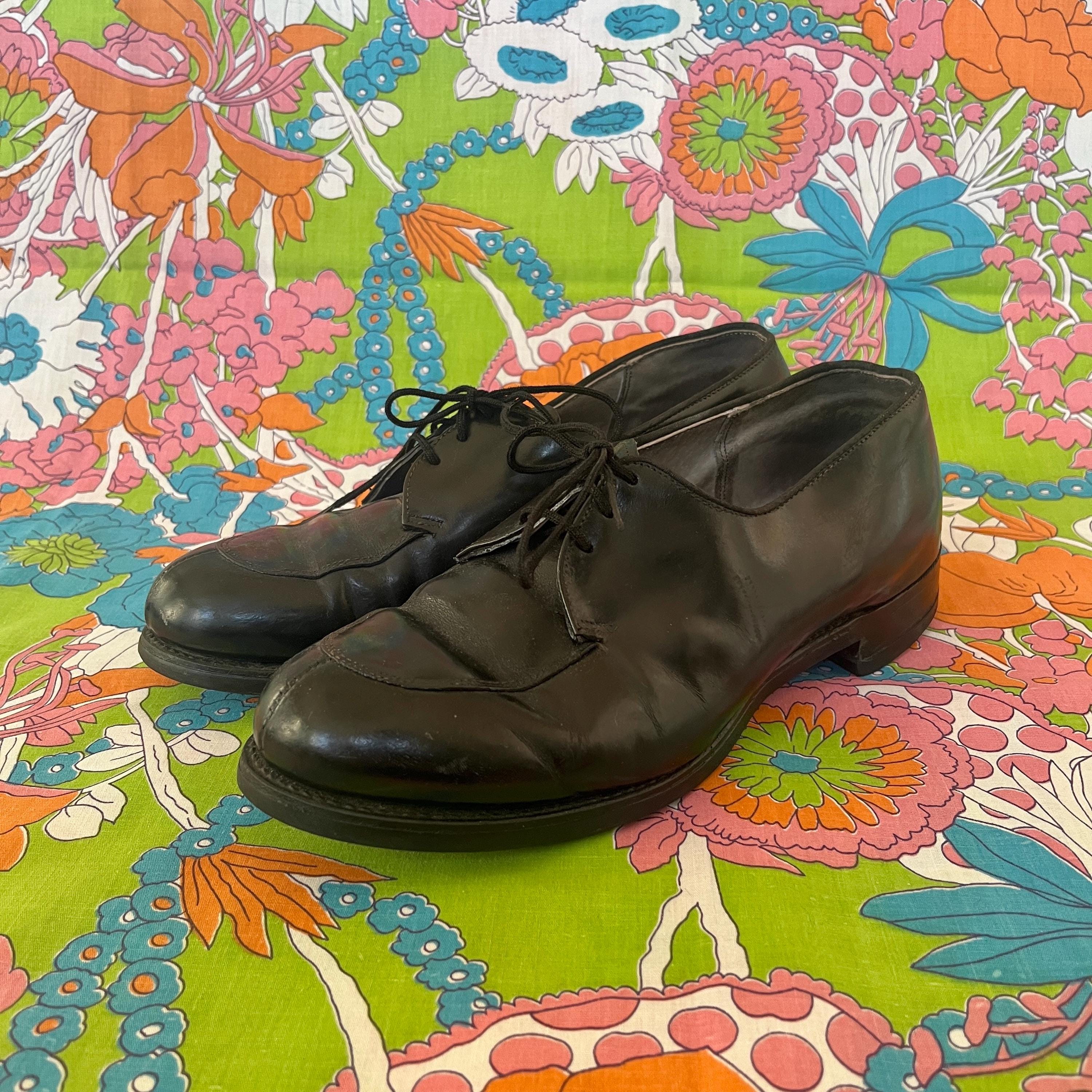 60s Vintage Military Dress Craddock-terry Black Leather