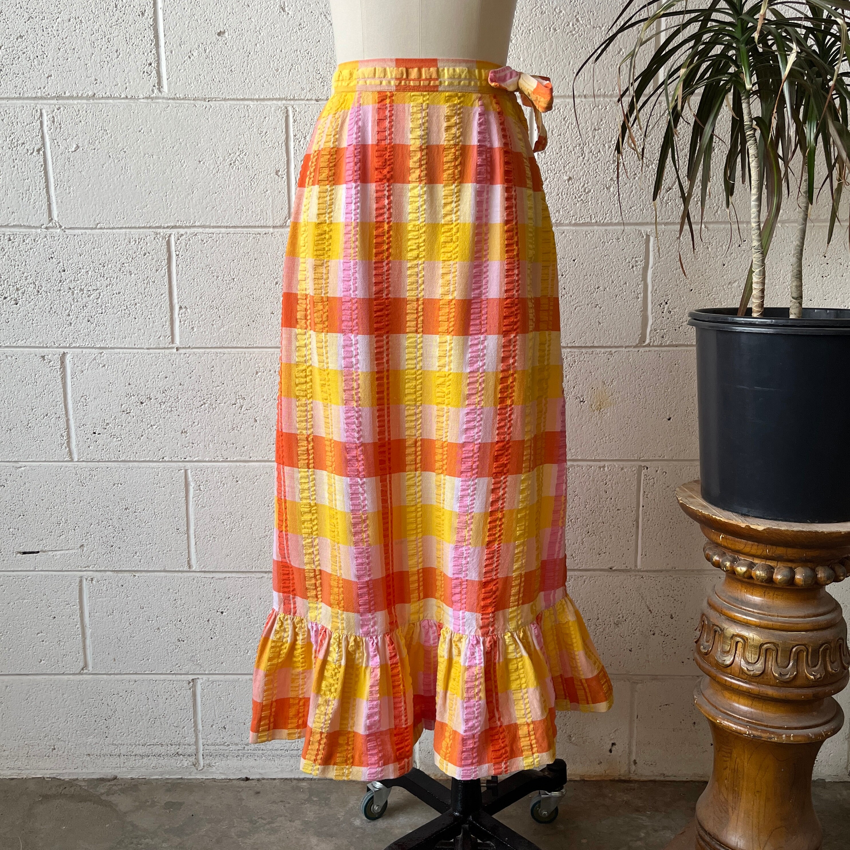 Seersucker Skirt Set - Etsy