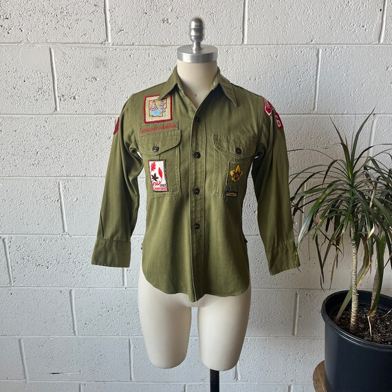 Buy 60s BOY SCOUTS Olive Green Sanforized Cotton Central Minnesota  